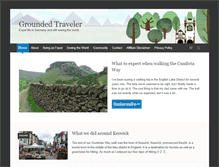 Tablet Screenshot of groundedtraveler.com